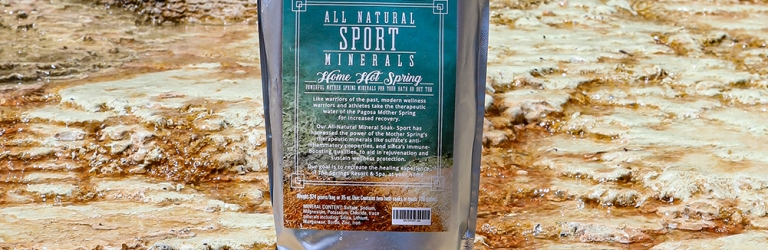 A silver foil pouch of 