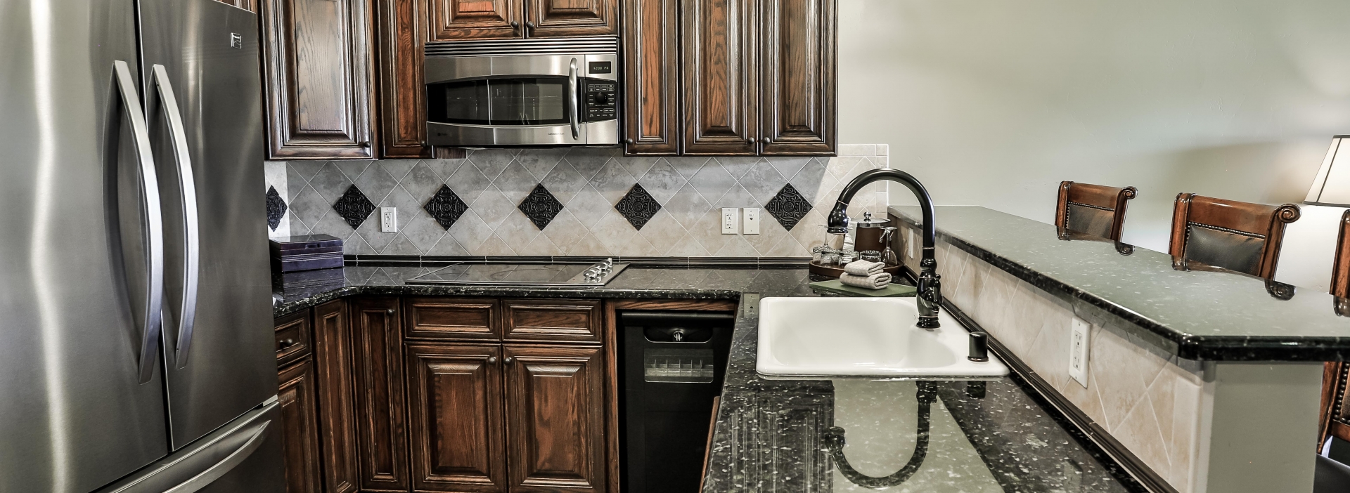 Kitchen area in the Pagosa Peak Suite