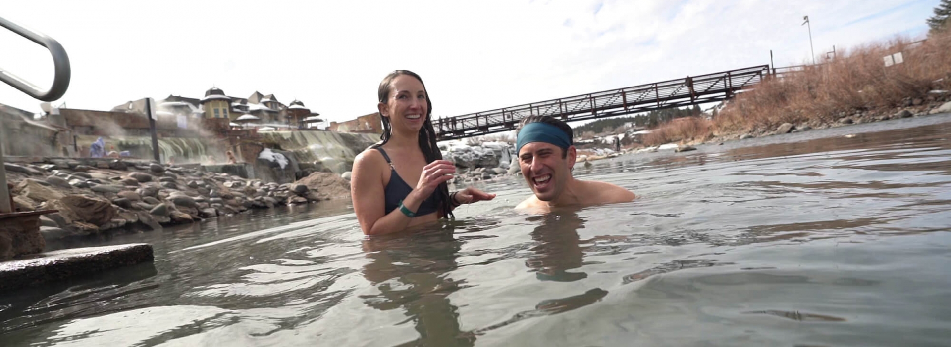 Contrast Bathing in the cold waters of the San Juan River