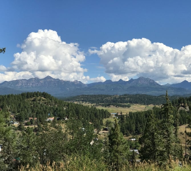 View of Pagosa Peak from Reservoir Hill