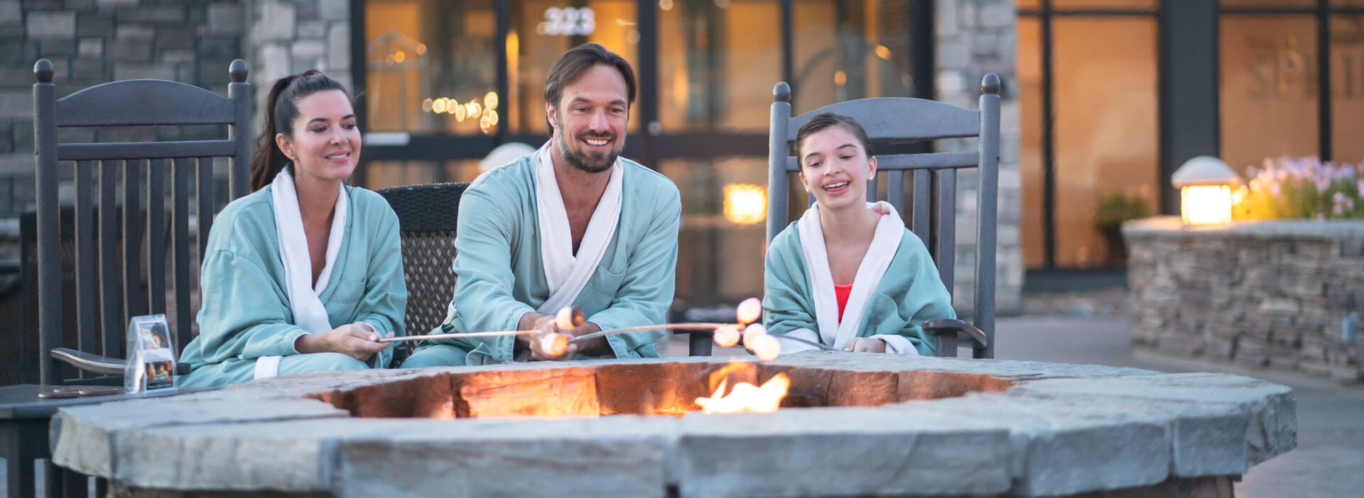 Enjoy s'mores over the fire at The Springs Resort