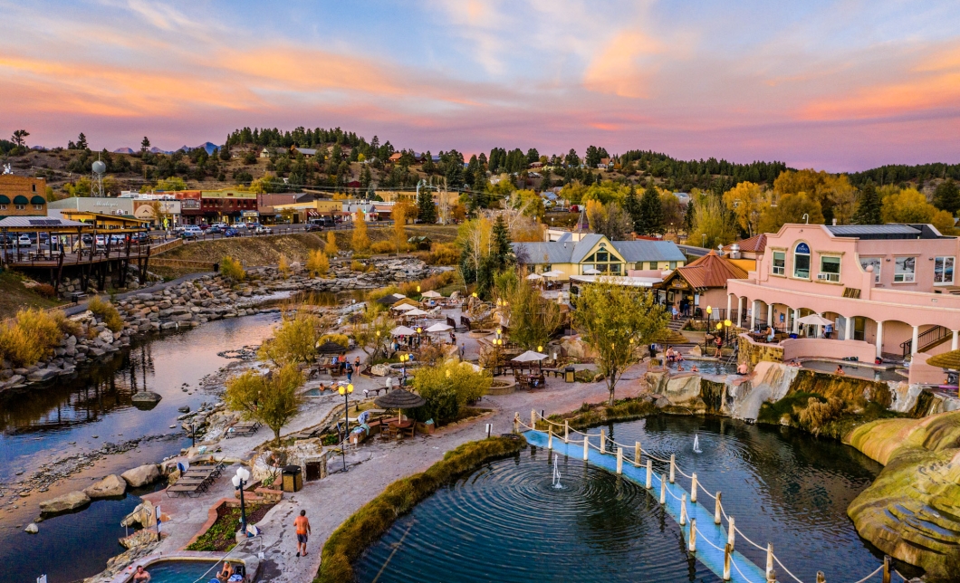 Sunset over the Pond