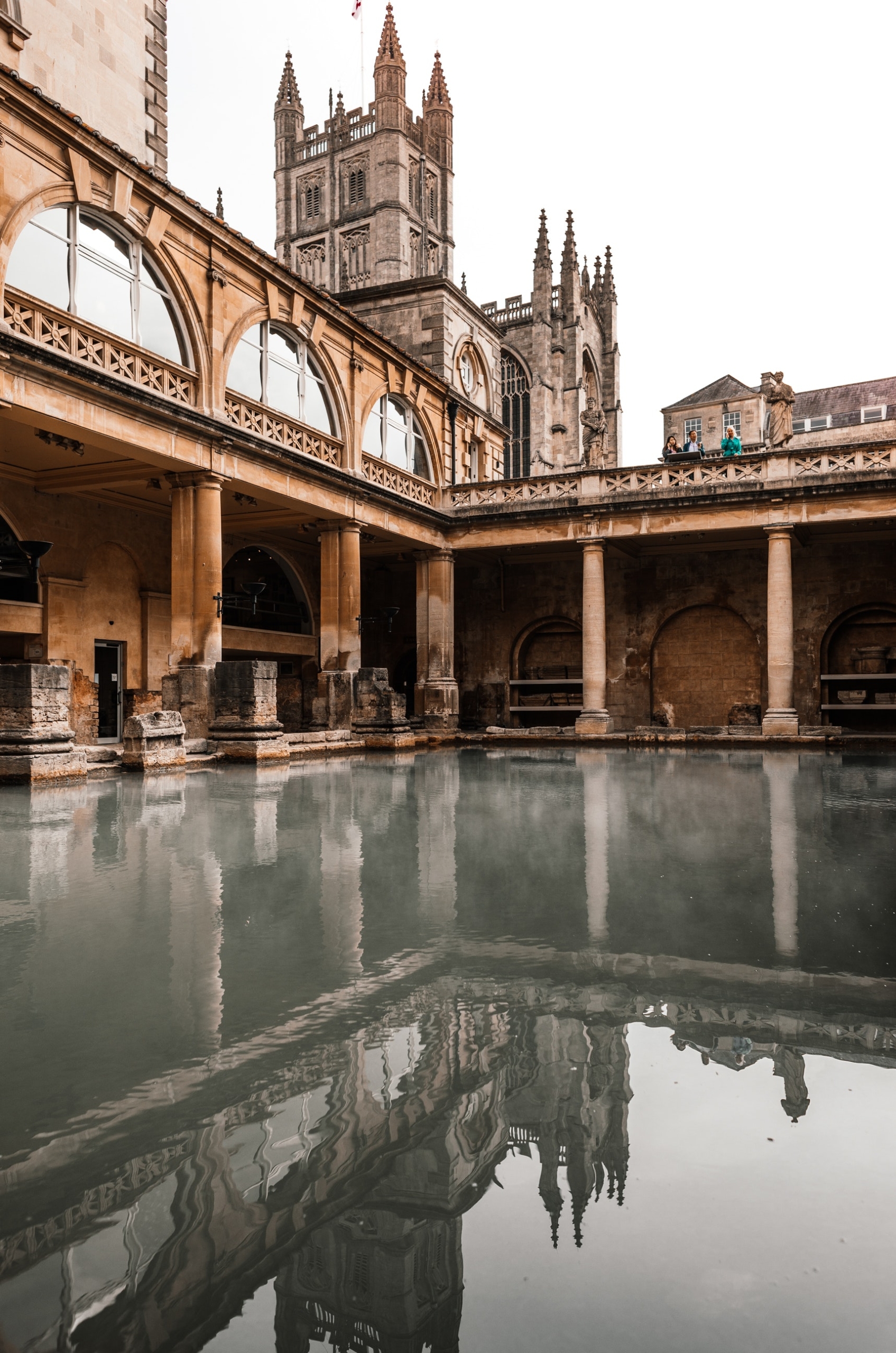 The Roman Baths in Bath, Somerset, England