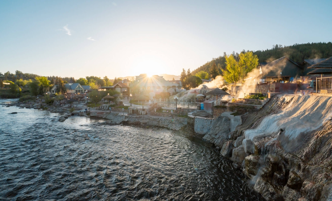 Sunset Overlooking The River