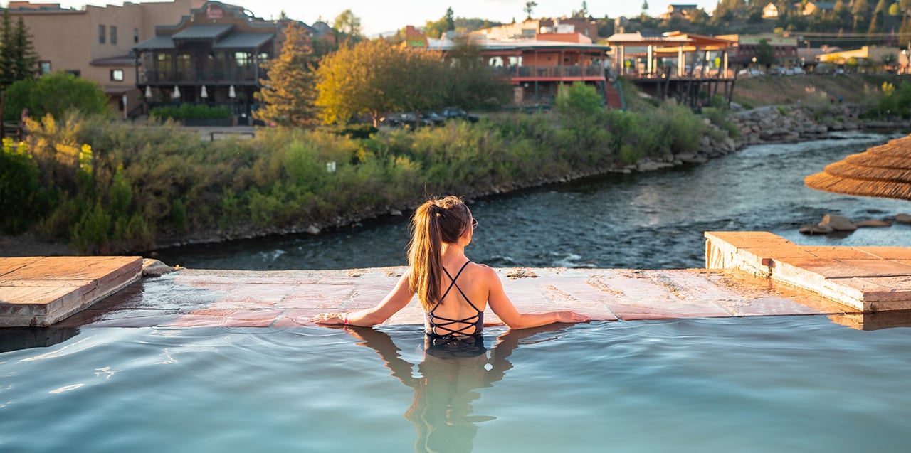 Girl overlooking the San Juan River