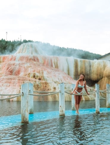 Girl on Blue Bridge At Golden Pond