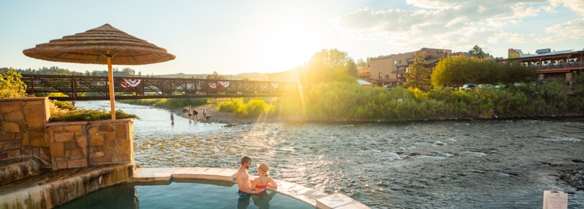 Sunset at the Springs resort