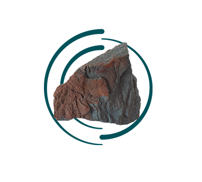Natural mineral-rich rock from The Springs Resort's healing waters.